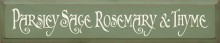 Shown in Old Sage with Cream lettering