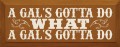 Shown in Old Caramel with Cream Lettering