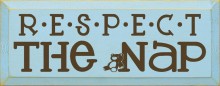 Shown in Old Baby Blue with Brown lettering