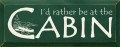 Shown In Old Green with Cream lettering
