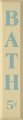 Shown in Old Cream with Sea Blue lettering