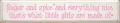 Shown in Old Cottage White with Pink lettering