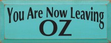 Shown in Old Aqua with Black lettering