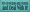 Shown in Old Aqua with Black lettering