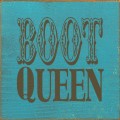 Shown in Old Turquoise with Brown lettering