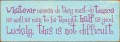 Shown in Old Baby Aqua with Plum lettering