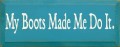 Shown in Old Turquoise with Cream lettering