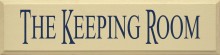 Shown in Old Cream with Blue lettering