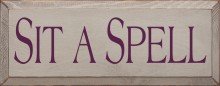 Shown in Old Putty with Elderberry lettering