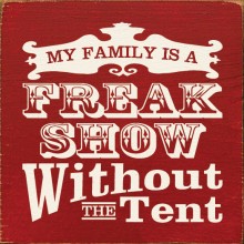 Shown in Old Red with Cream lettering