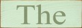 Shown in Old Baby Green with Sage lettering