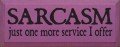 Shown in Old Plum with Black lettering