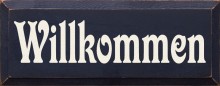 Shown in Old Blue with Cream lettering