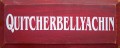 Shown in Old Red with Cream lettering