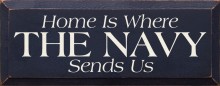Shown in Old Blue with Cream lettering