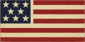 ONLY AVAILABLE IN THE COLORS SHOWN: Old Cream with Blue Star area and Red Stripes