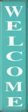 Shown in Old Aqua with Cottage White lettering