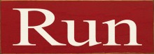 Shown in Old Red with Cream lettering