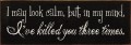 Shown in Old Black with Cream Lettering