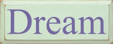 Shown in Old Baby Green with Purple lettering