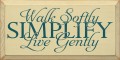 Shown in Old Cream with Peacock lettering