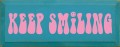 Shown in Old Turquoise with Pink lettering