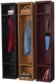 Three Lockers shown in Old Black, Old Gold, and Old Burgundy