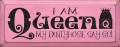 Shown in Old Pink with Black lettering