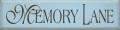 Shown in Old Baby Blue with Brown lettering