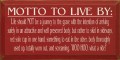 Shown in Old Red with Cream lettering