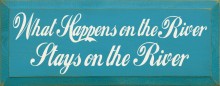 Shown in Old Turquoise with Cream lettering