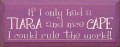 Shown in Old Plum with Cream lettering