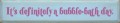 Shown in Old Baby Blue with Plum lettering