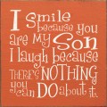Shown in Old Burnt Orange with Cottage White Lettering