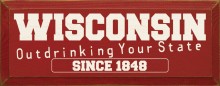 Shown in Old Red with Cream lettering