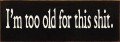 Shown in Old Black with Cream lettering