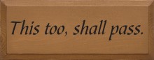 Shown in Old Toffee with Black lettering
