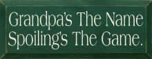 Shown In Old Green with Cream lettering