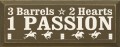 Shown in Old Brown with Cream lettering