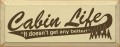 Shown in Old Cream with Brown lettering