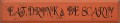 Shown in Old Burnt Orange with Black lettering
