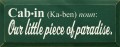 Shown In Old Green with Cream lettering