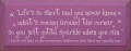 Shown in Old Plum with Cream lettering
