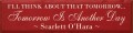 Shown in Old Red with Cream lettering