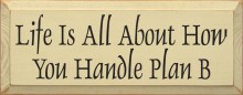 Shown in Old Cream with Black lettering