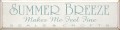 Shown in Old Cottage White with Sea Blue lettering