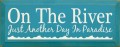Shown in Old Turquoise with Cream lettering