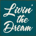 Shown in Old Peacock with Cream lettering