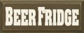 Shown in Old Brown with Cream lettering