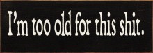 Shown in Old Black with Cream lettering